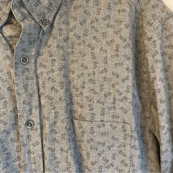 Massimo Dutti Men’s long sleeve gray button down size Medium! EUC! - Picture 3 of 9